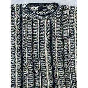 Tony Lambert Sweater Mens‎ M/L Textured 3D Knit Crewneck Pullover Made in USA